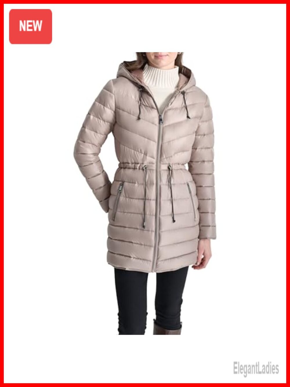 Anorak Lightweight Puffer Coat Hooded Relaxed Fit Fall